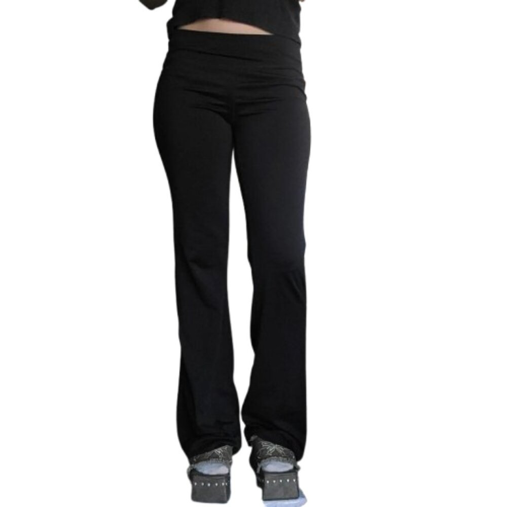 Athletic Works Low-Waist Wide-Leg Leggings